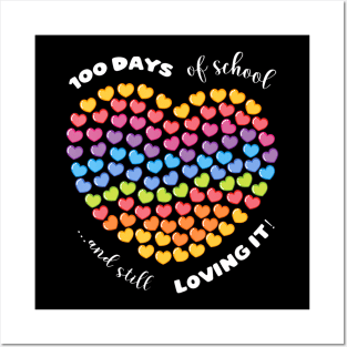 100 Days Of School Celebrate 100th Day Of School Boys Girls Posters and Art